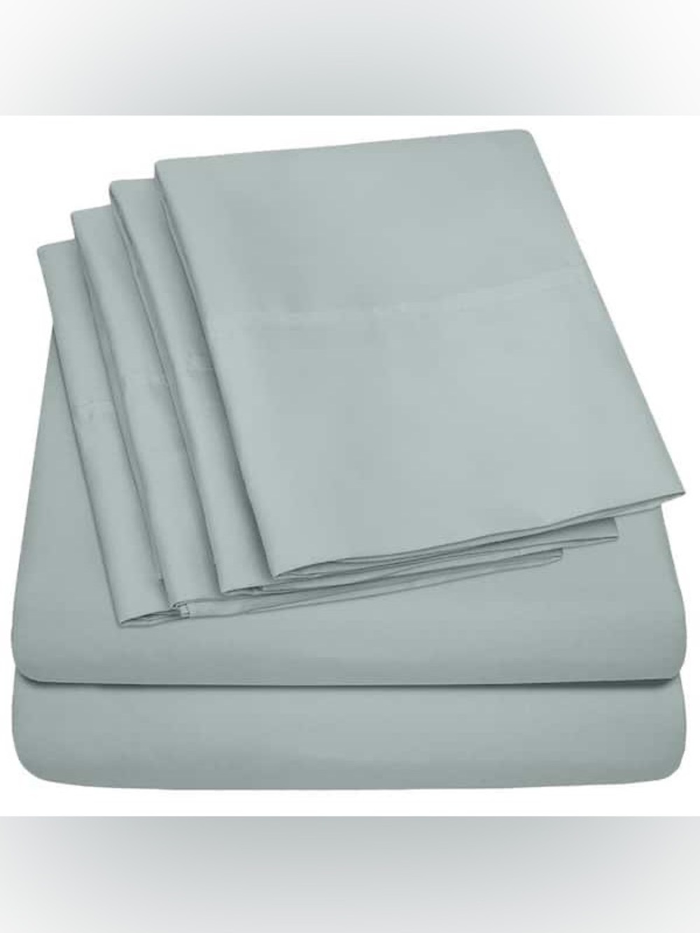 Sweet Home Collection RV Short Queen 6-Piece Microfiber Sheet Set slate 1500TC